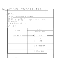 지하수개발,이용허가변경사항통보서(개정05.12.21)